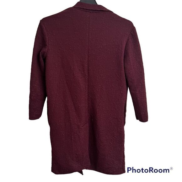 Philosophy Long Cardigan Sweater Plum Small - Picture 2 of 11